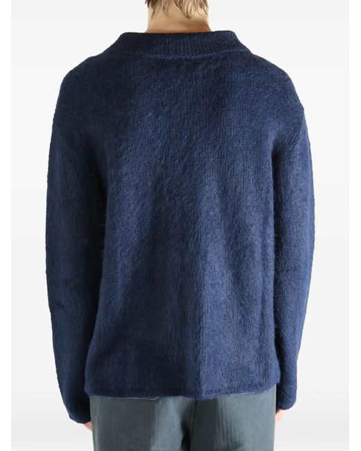 Camisa Con Cuello Con Botones The Elder Statesman de hombre de color Blue