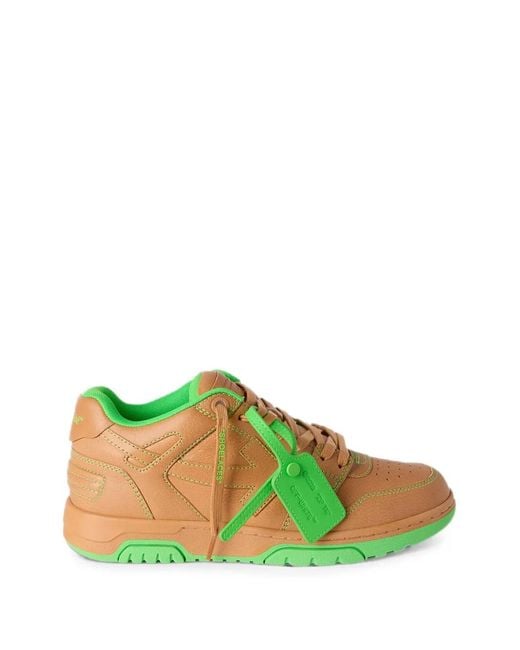 Off-White c/o Virgil Abloh Green Out Of Office Sneakers for men