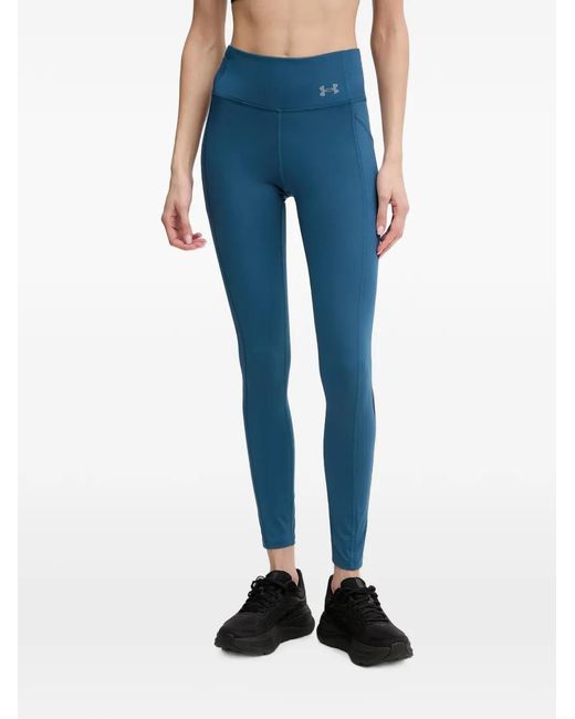 Under Armour Blue Velociti Logo-Print Slip-Pocket Track Pants