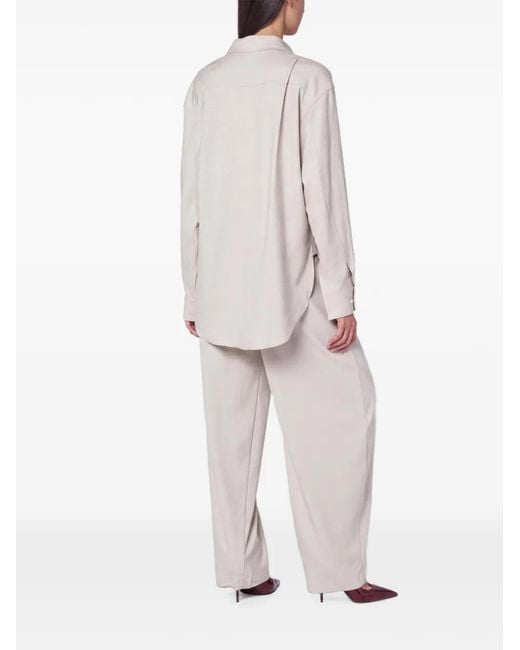 ANDAMANE Pink Elasticated-Waistband Track Pants