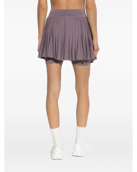 Adidas By Stella McCartney Purple Pleated Mini Skorts