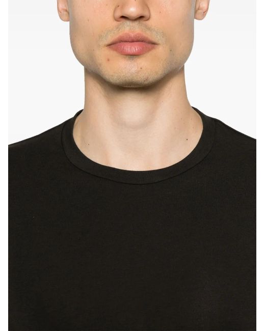 Zegna T-Shirt Mit Rundem Ausschnitt in Black für Herren