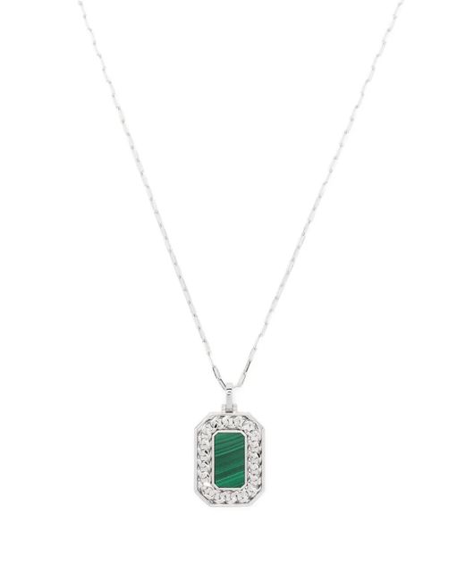 SHAY White 18K Diamond Pendant Rolo-Chain Necklace for men