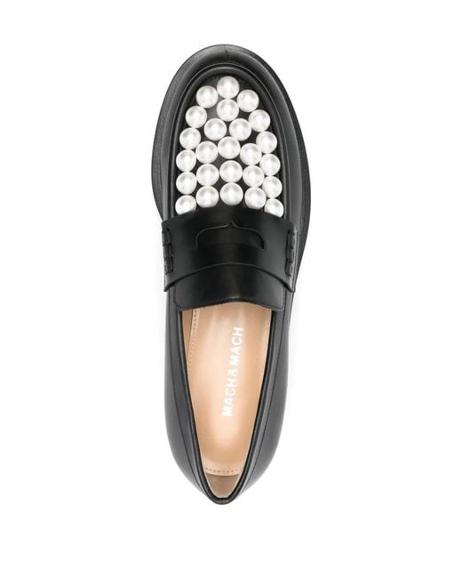 Mach & Mach Black Flat Shoes