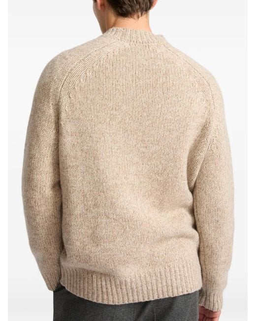 Yves Salomon White Raglan-Sleeve Sweater for men