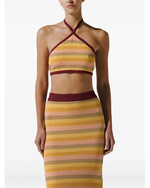 Baobab Metallic Kina Tie-Fastening Top