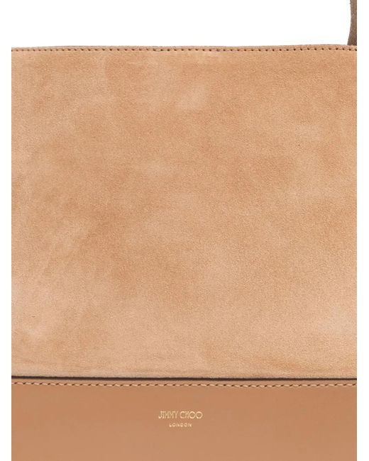 Jimmy Choo Natural Medium Diamond Tote Bag