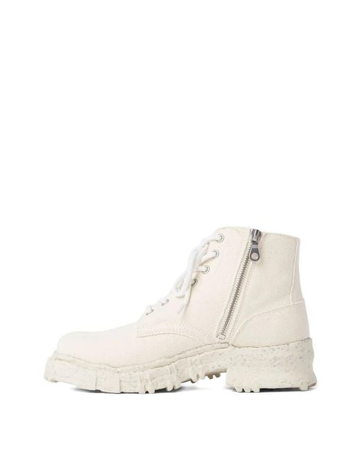 Maison Mihara Yasuhiro Natural Lace-Up Boots for men