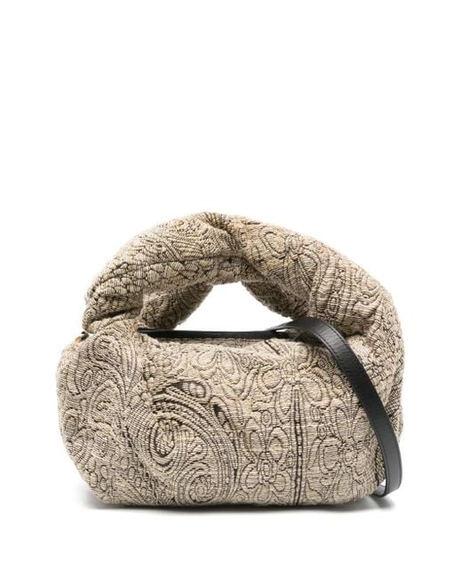 Dries Van Noten Metallic Twisted Cross Body Bag
