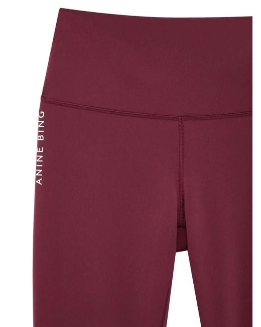 Anine Bing Red Dave Leggings