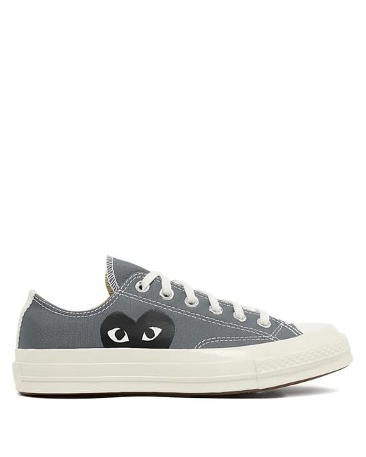 COMME DES GARÇONS PLAY White Logo-Detail Low-Top Sneakers