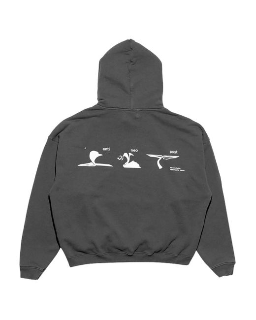 Enfants Riches Deprimes Gray Graphic-Print Hoodie for men