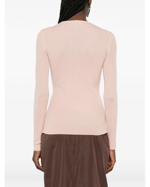 Jersey Con Apliques Prada de color Pink