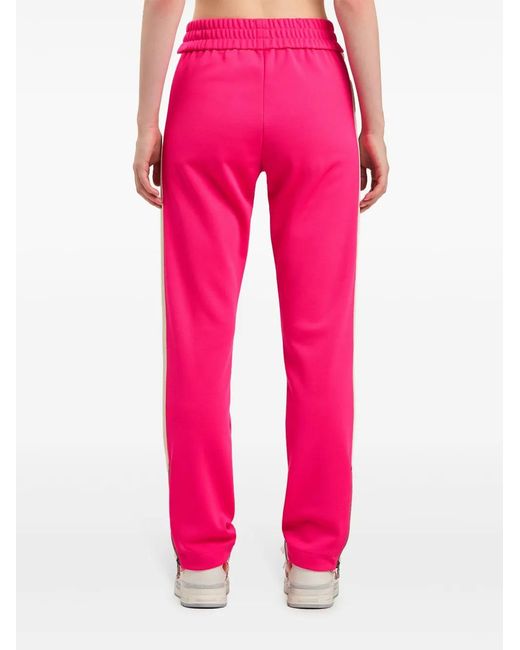 Palm Angels Pink Logo Track Pants
