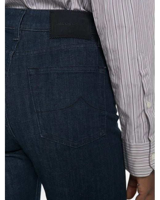 Jacob Cohen Blue Belt-Loops Jeans