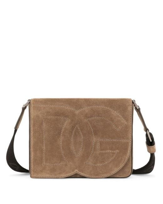Dolce & Gabbana Mittelgroãÿe Umhã¤Ngetasche Dg Logo Bag in Brown für Herren