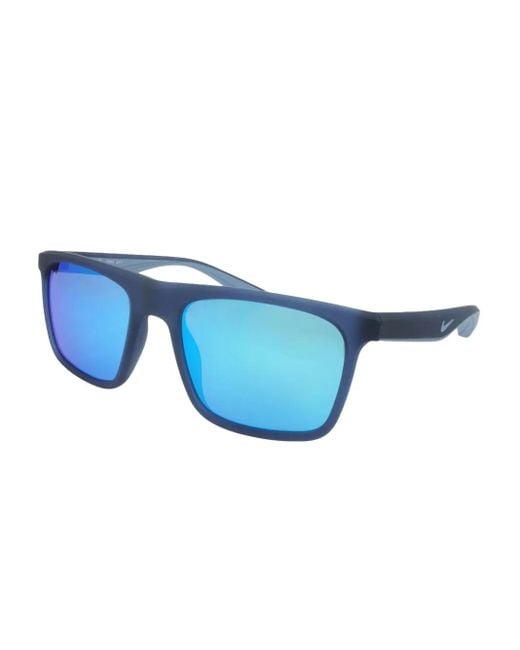 Nike Blue Chak M Rectangle-Frame Sunglasses for men
