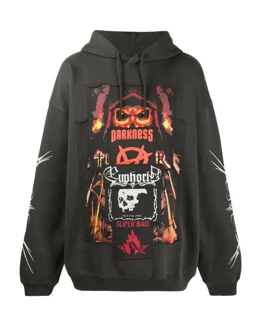 メンズ Vetements グラフィック パーカー Gray