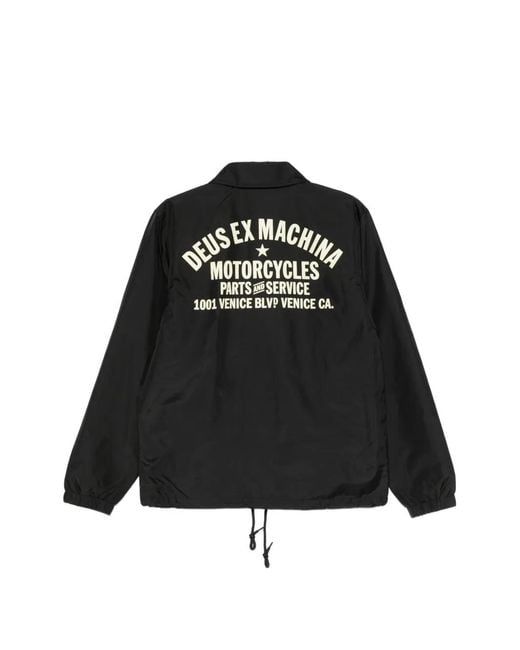Deus Ex Machina Black Drawstring Jacket for men