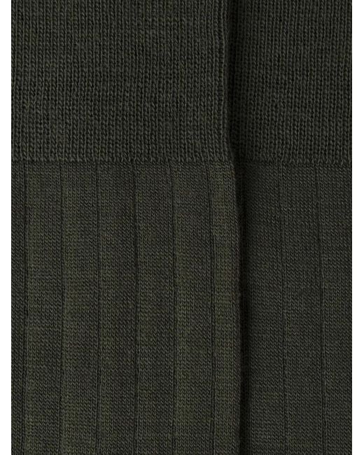 Hackett Black Merino Wool Socks for men