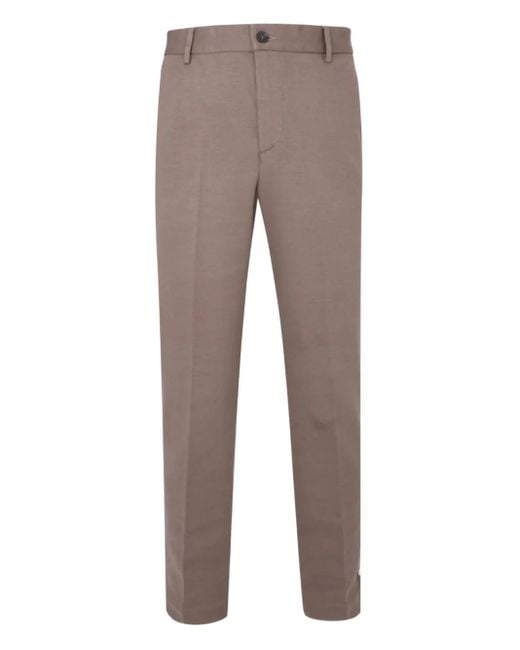 Peserico Gray Button Trousers for men
