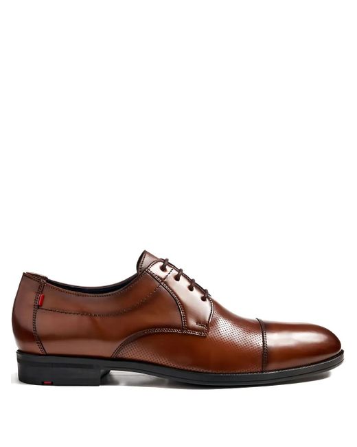 Lloyd Brown Folco Perforated Leather Derby Shoes for men