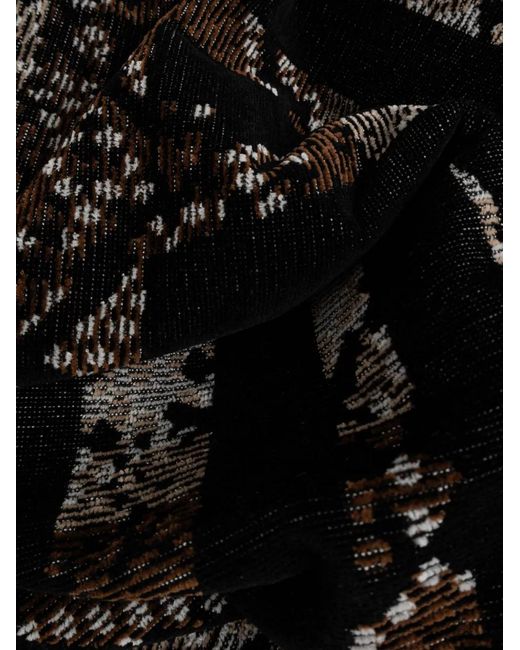Moschino Black Snake-Print Beach Towel
