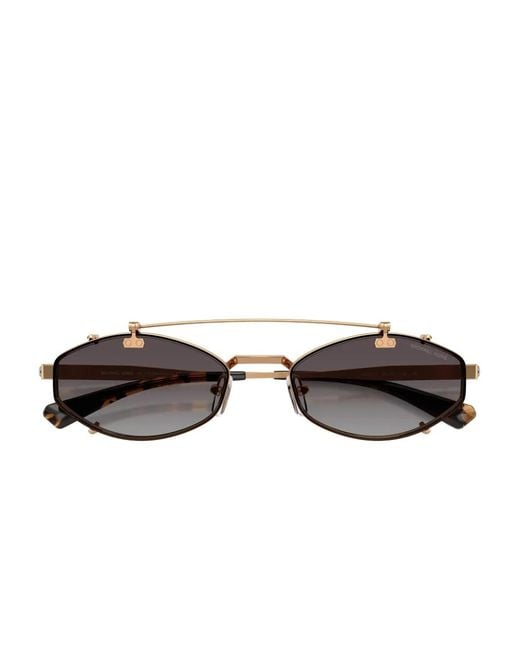 Michael Kors Metallic Palo Alto Geometric-Frame Sunglasses for men