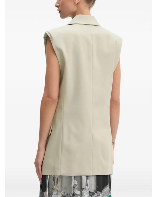 IRO Natural Double-Breasted Sleeveless Top