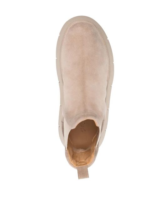 Marsèll Natural Intagliata Suede Chelsea Boots