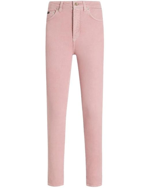 Skinny Denim Jeans Dolce & Gabbana en coloris Pink