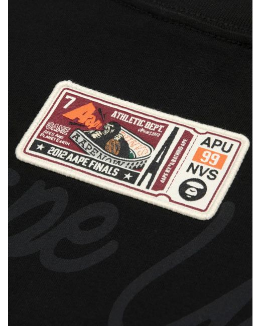 Aape By A Bathing Ape Aape Universe T-Shirt Met Grafische Print in het Black voor heren
