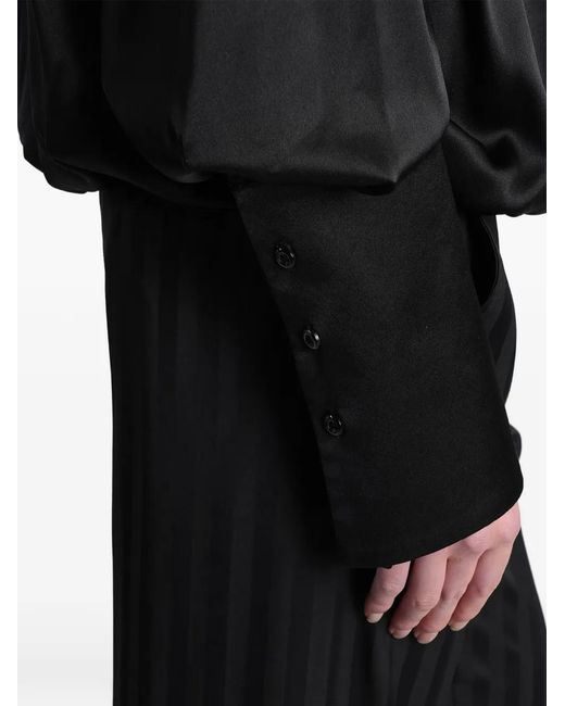 BATAKOVIC Belgrade Black Wrap-Design Blouse