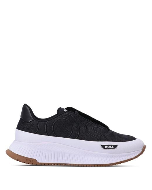 Zapatillas Ttnm Evo Runn con logo bordado Boss de hombre de color Blue