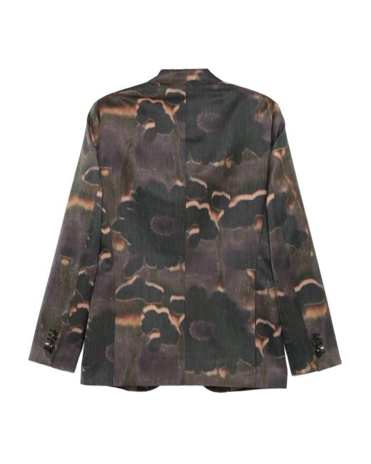 Paul Smith Gray Abstract-Print Blazer for men