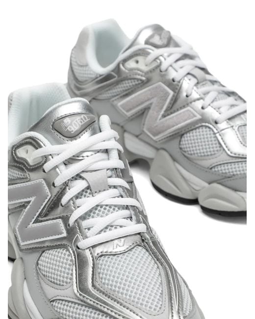 New Balance White 9060 Panelled Sneakers