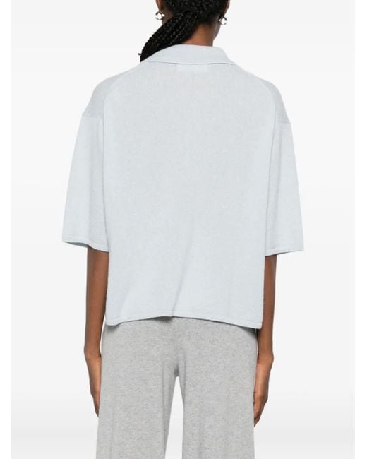Lisa Yang Neela Top Met Korte Mouwen in het White