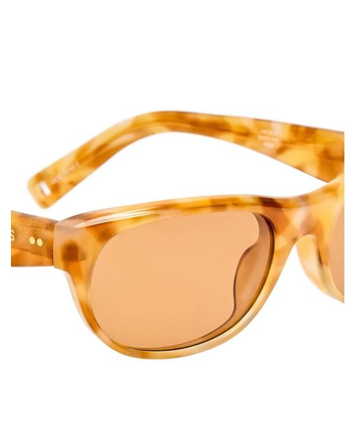 Jacquemus Orange Sole Rectangle-Frame Sunglasses