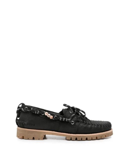Golden Goose Deluxe Brand Black Chaussures Bateau Cruise À Ornements De Perles for men
