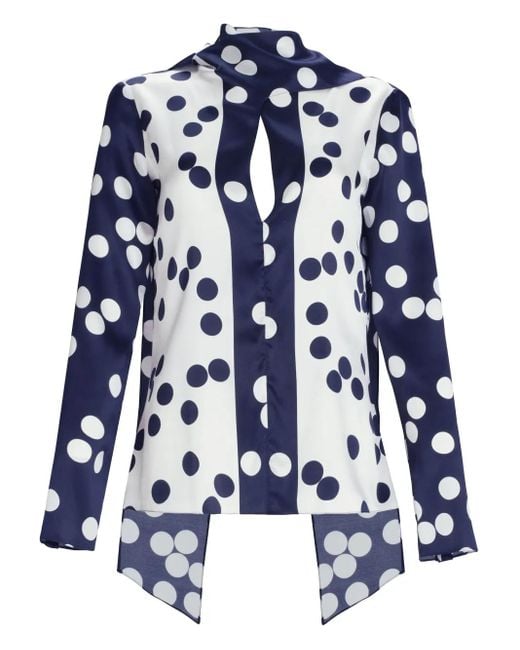Silvia Tcherassi Blue Gaby Blouse