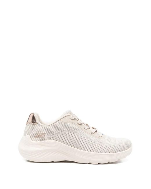 Skechers White Bobs Squad Waves