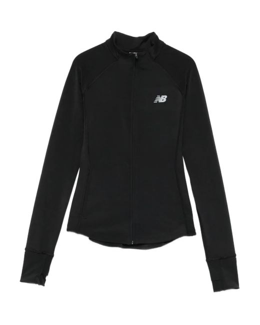 Felpa Con Zip di New Balance in Black