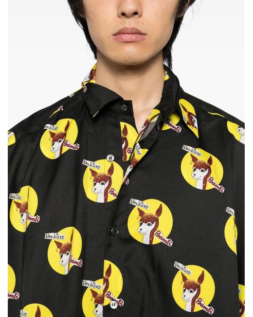 Kidill Black X Jamie Reid Long Shirt for men
