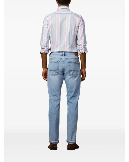Hackett Blue Newburg Light-Wash Jeans for men