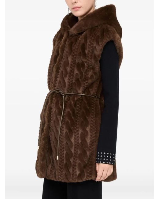 Liu Jo Bodywarmer Van Imitatiebont in het Brown