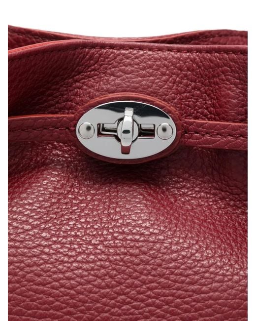 Zanellato Red Small Monda' Tote Bag