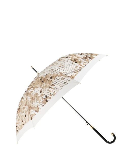 Moschino Natural Sequin-Print Umbrella