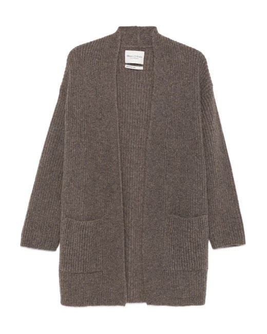 Marc O' Polo Brown Patch-Pocket Cardigan