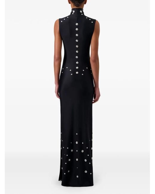 Coperni Black Snap Embellishment Dress