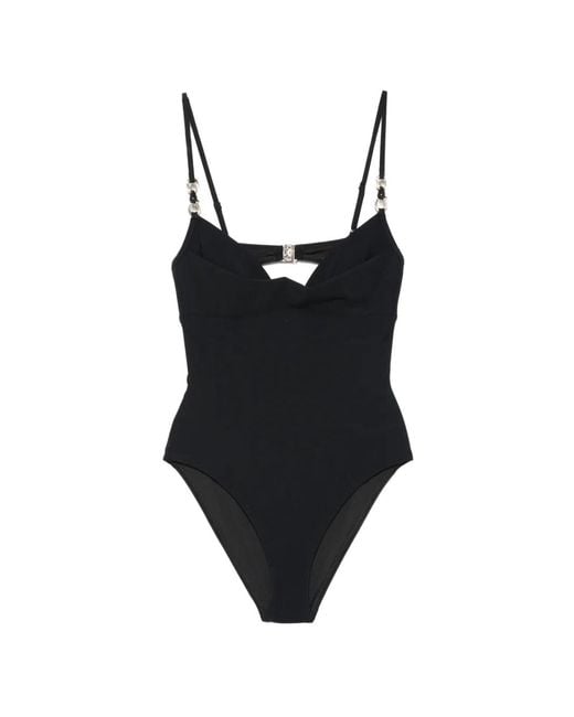 Zimmermann Black Mahon Trim-Detail Swimsuit